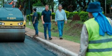 Vialidad Provincial trabaja en mejoras a la Avenida Belgrano de Hipólito Yrigoyen