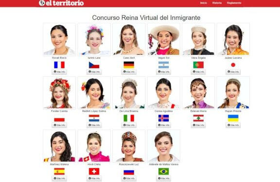 Arrancó la votación para la reina virtual de los Inmigrantes