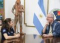Passalacqua recibió a Ana Paula Vega, la primera misionera en participar del programa de la Nasa